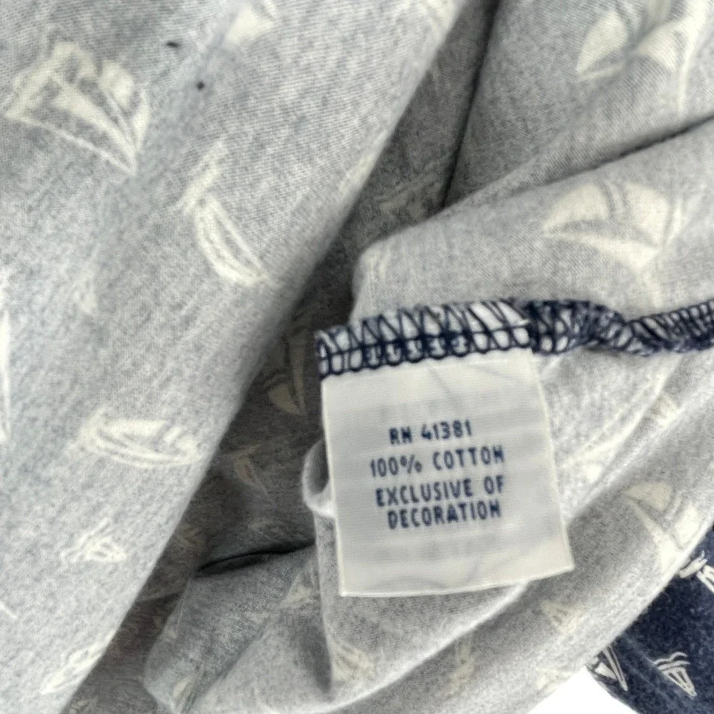Polo Ralph Lauren Mens XXL‎ Heather Blue Sailboat Print Short Sleeve Polo Shirt
